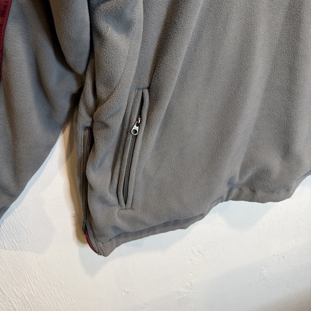 VTG Pro Player Ala Crimson Tide Maroon/Gray Zip Pullover Jacket Sz L Reversible - Picture 11 of 14